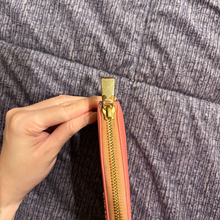 FURLA L型拉鍊長夾(珊瑚粉)-28
