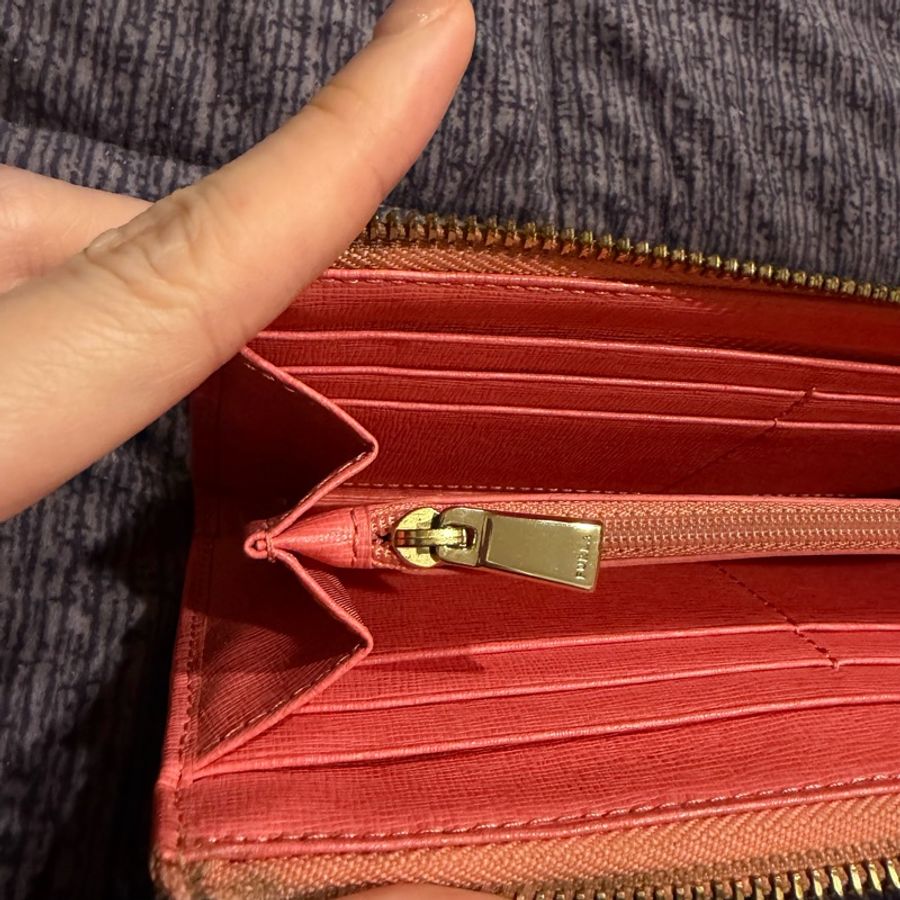 FURLA L型拉鍊長夾(珊瑚粉)-31