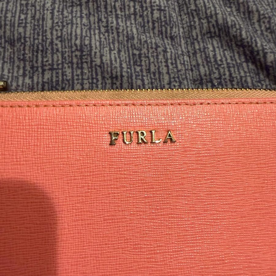FURLA L型拉鍊長夾(珊瑚粉)-34