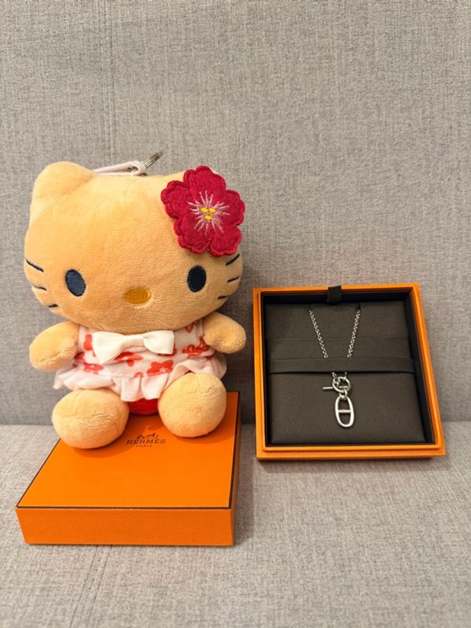 Hermes 925純銀豬鼻項鍊-0