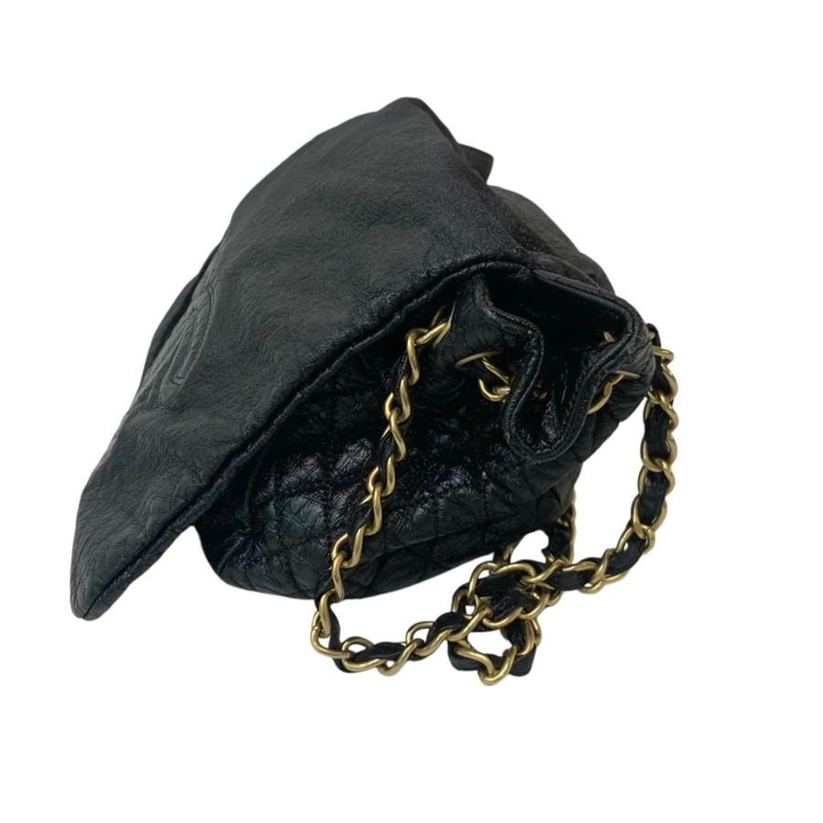 Chanel 黑金大雙C肩背包-8