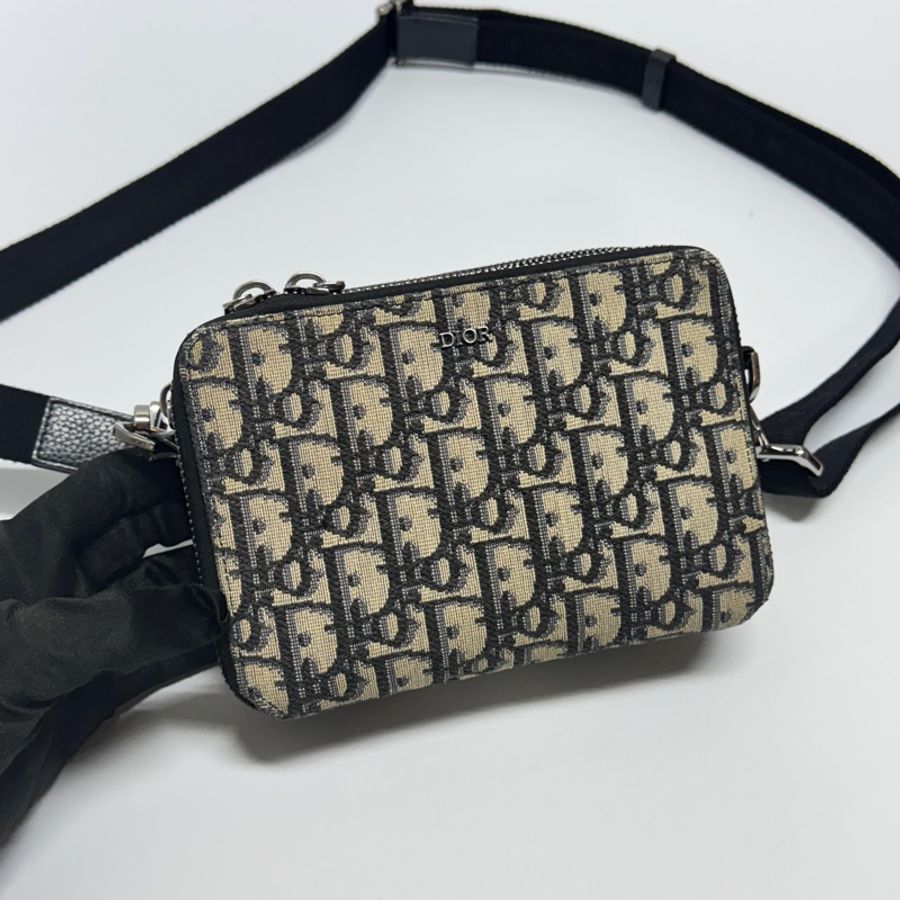 （極新/配件滿🎁） DIOR Oblique 緹花 相機包 斜背包 【專櫃$60,000】-7