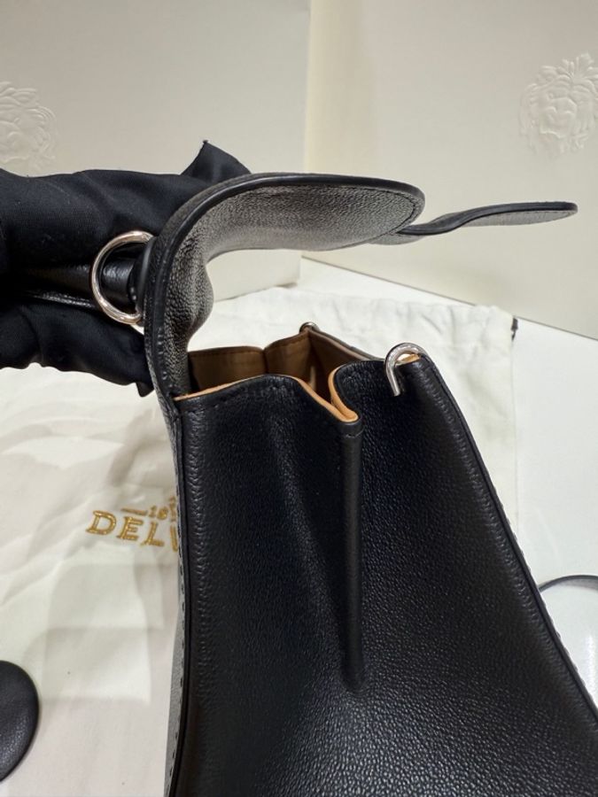 DELVAUX 德爾沃brillant黑銀mini 尺寸20*11*16cm-15