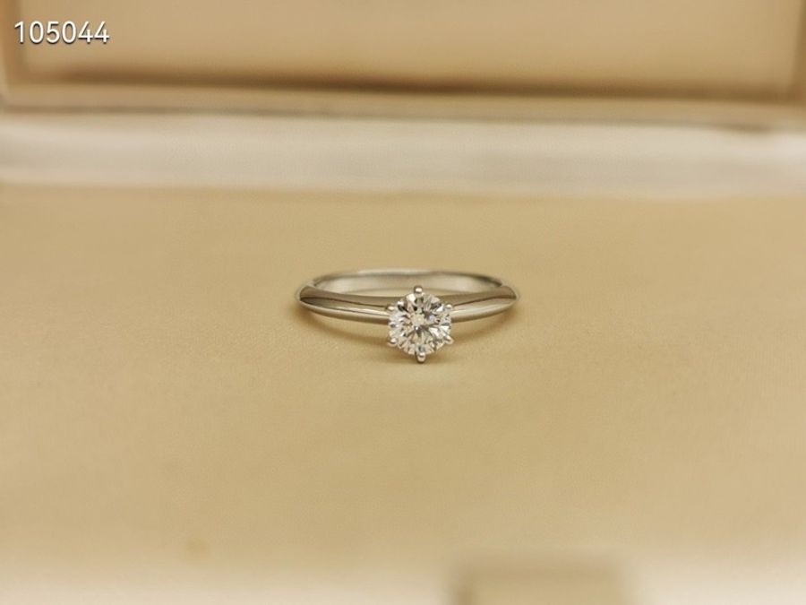 【低調簡約💍全網最低價✨】Tiffany & Co. 鉑金950 六爪鑽戒 11size 0.39ct VS1-I-7