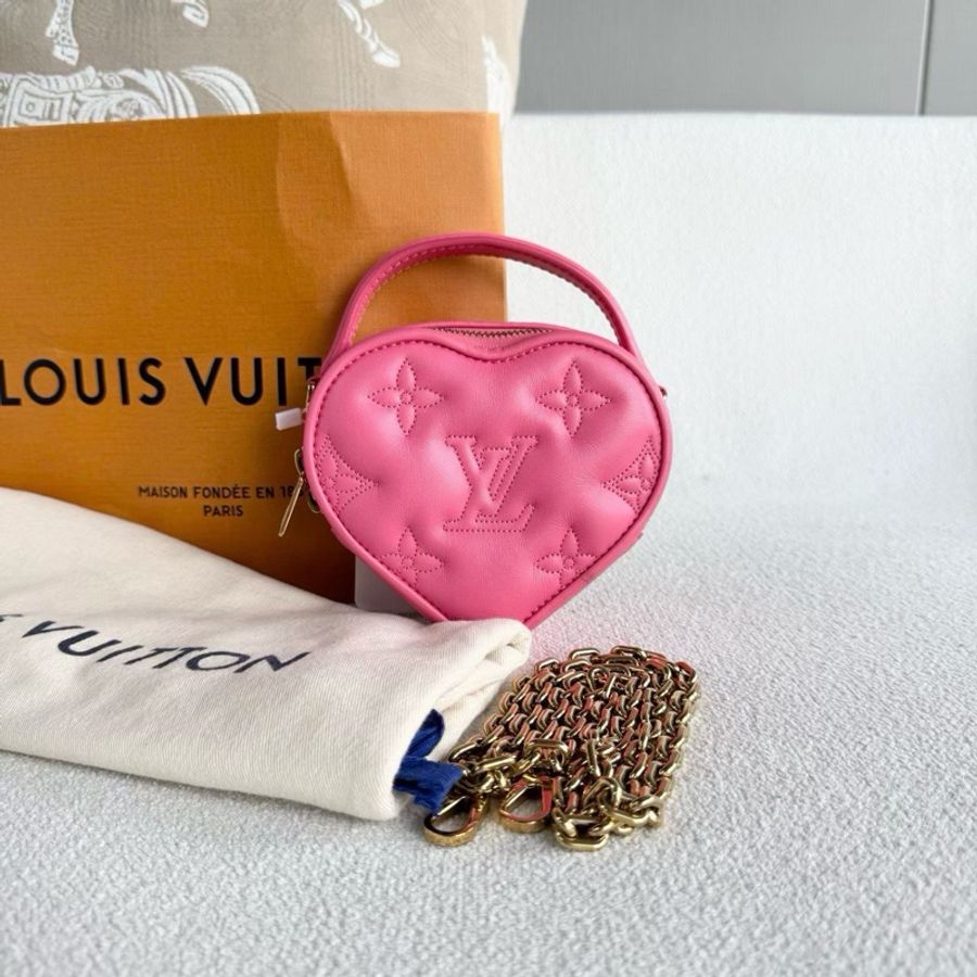 【威選精品】💖 Louis Vuitton Pop My Heart 粉色桃心愛心鏈條包 💖-0
