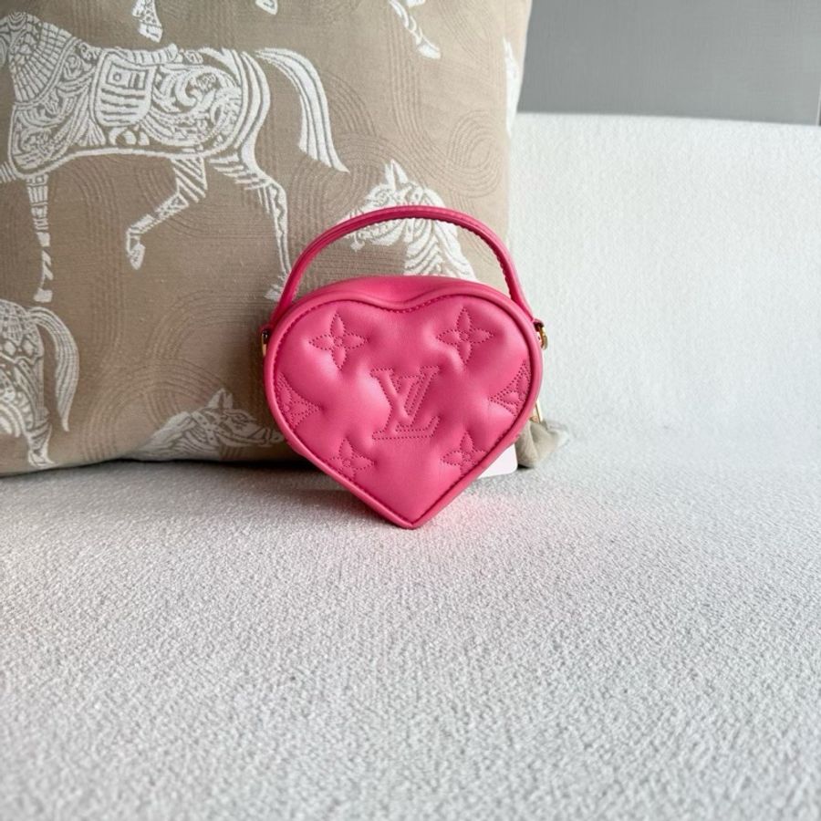 【威選精品】💖 Louis Vuitton Pop My Heart 粉色桃心愛心鏈條包 💖-3