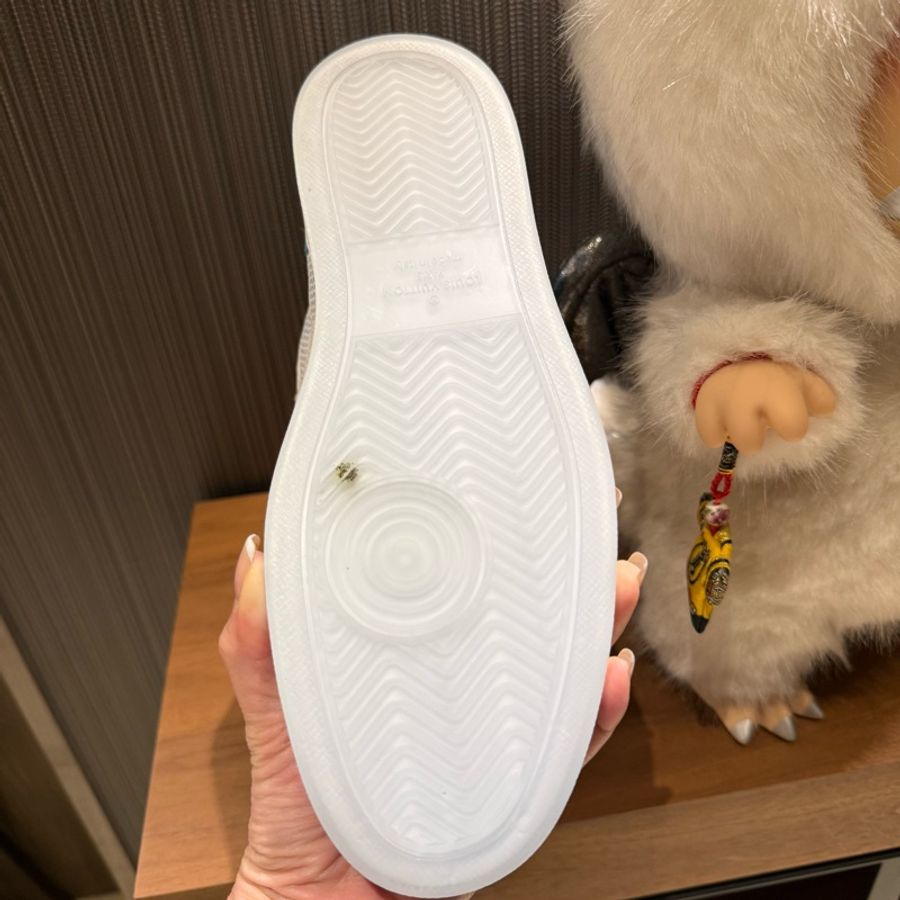 Louis Vuitton 99新閒置 Rivoli棋盤格運動高幫鞋 7號-15