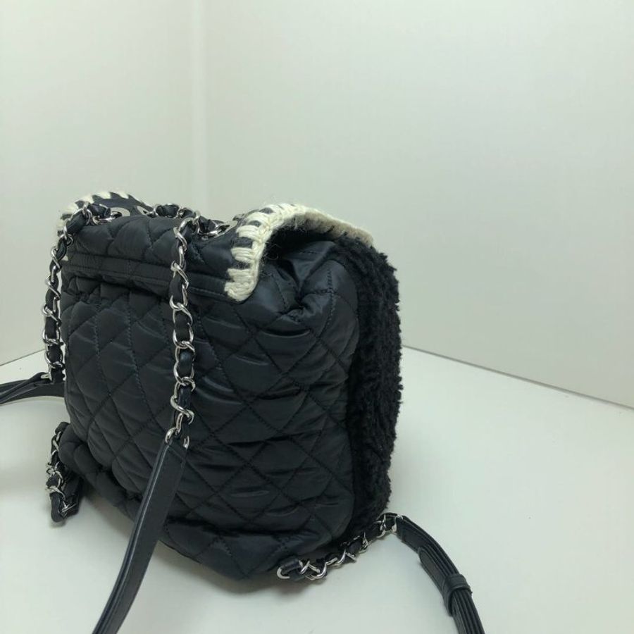 chanel毛呢後背包23*19*13  98新配件塵袋保卡-6