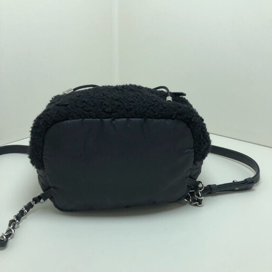 chanel毛呢後背包23*19*13  98新配件塵袋保卡-7