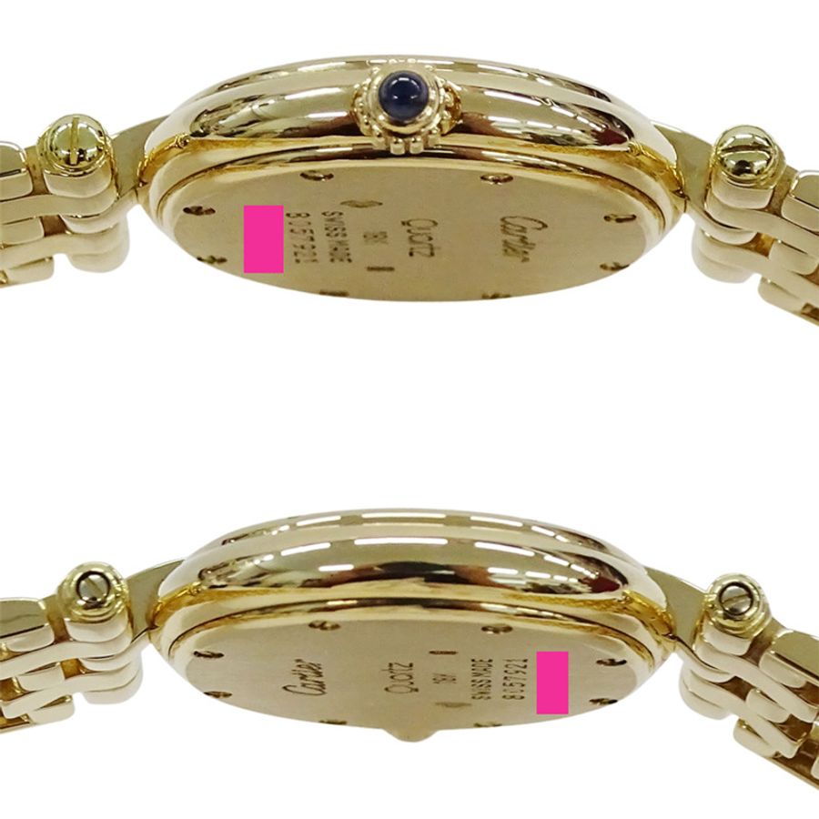 卡地亞女士腕錶，Panthère Vendôme SM，石英機芯，750YG（18K 純金），W25024B9，黃金，象牙色，圓形。-2