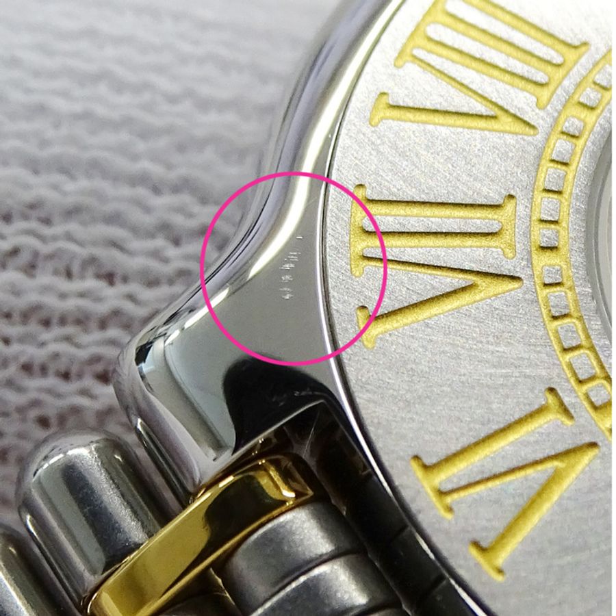 卡地亞女士腕錶，Must 21 Vingt-et-un，石英機芯，不銹鋼（SS）和鍍金（GP）組合，W10051F4。-10