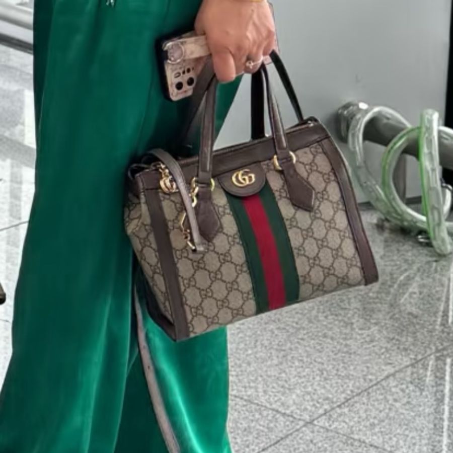 GUCCI古馳Ophidia 經典老花小托特包🈶長肩帶 🈶台灣購證-7