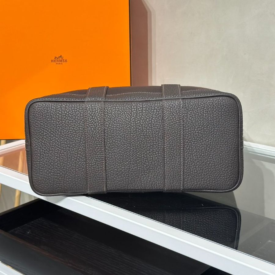 HERMES Garden Party 30 - Bai Brun T3 帆布棗棕色 G-5