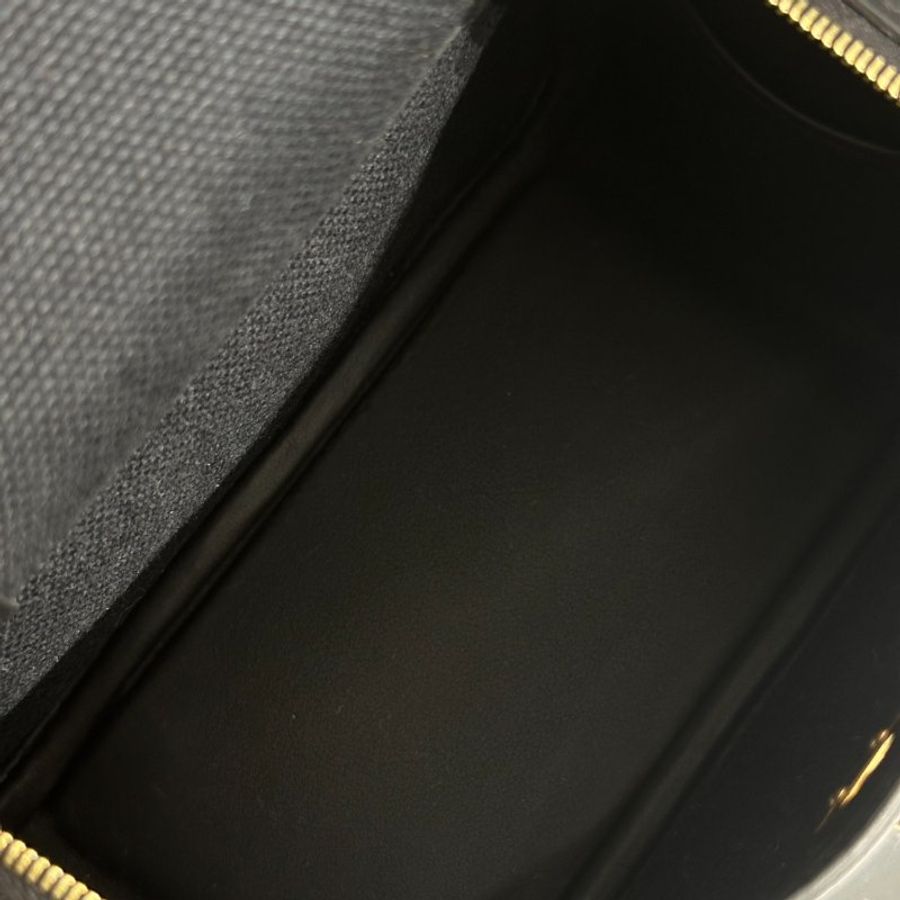 HERMES Mini Lindy ll - Noir 89 帆布黑金 G-6