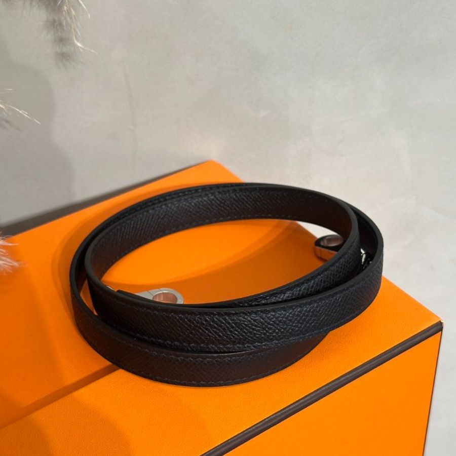 HERMES Kelly 25 - Noir 89 黑銀 G-9