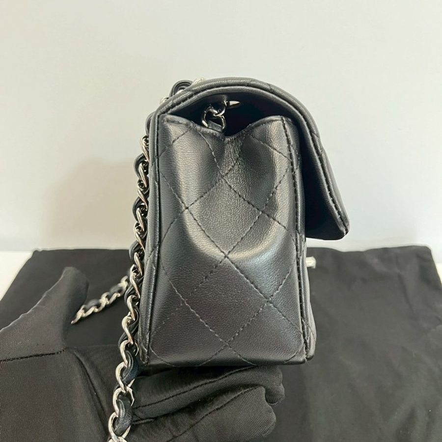 Chanel CF20黑銀-5