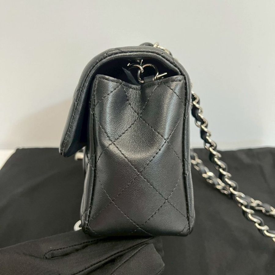 Chanel CF20黑銀-7