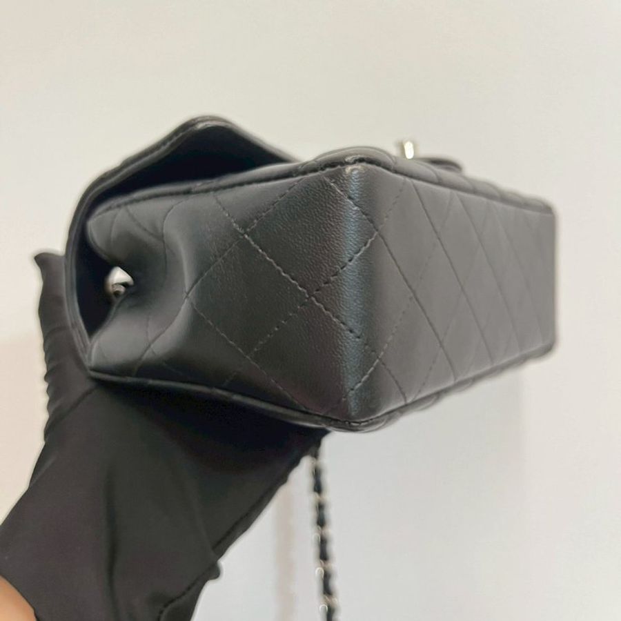 Chanel CF20黑銀-9