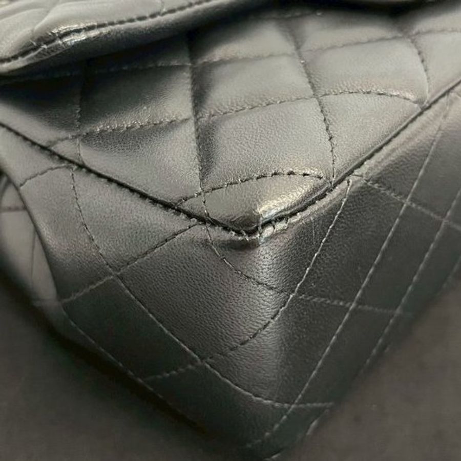 Chanel CF20黑銀-11
