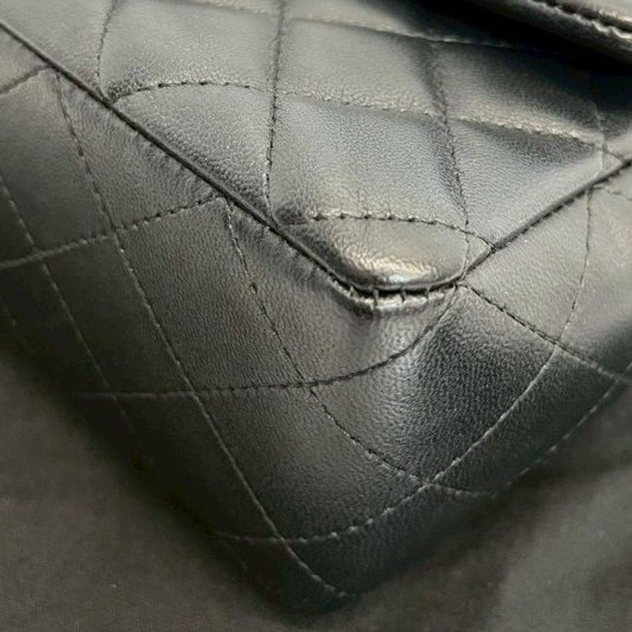 Chanel CF20黑銀-12