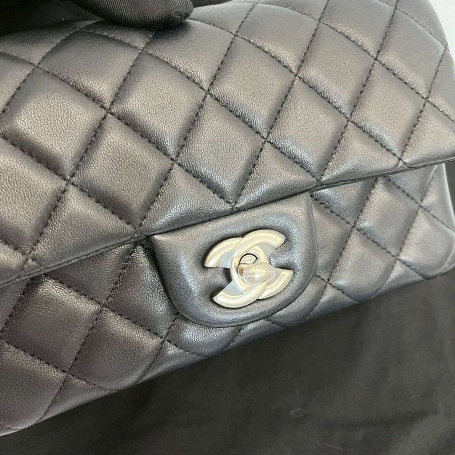 Chanel CF20黑銀-15