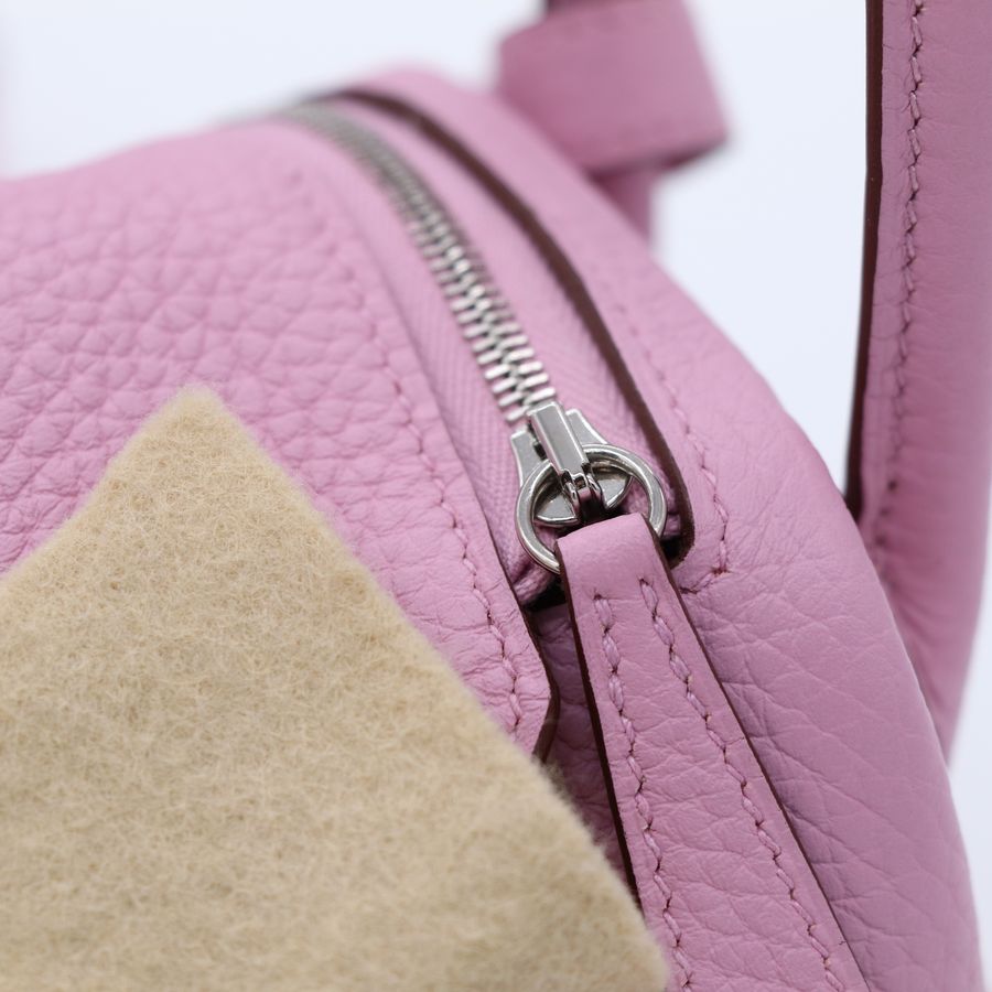 Hermès 愛馬仕 Mini Lindy 錦葵紫 斜挎包-8