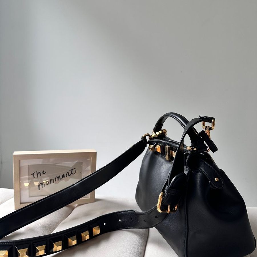 Fendi Peekaboo Studded 小羊皮 手提 肩背-13