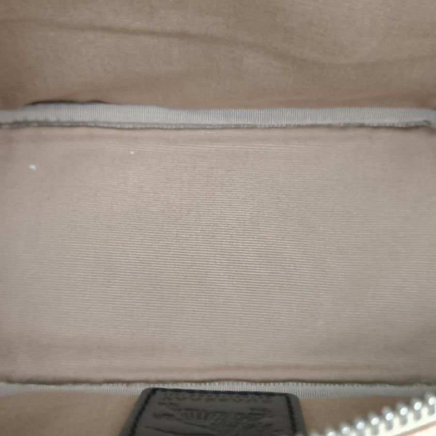Burberry 拼色PVC銀扣經典格紋腋下包單肩包-4