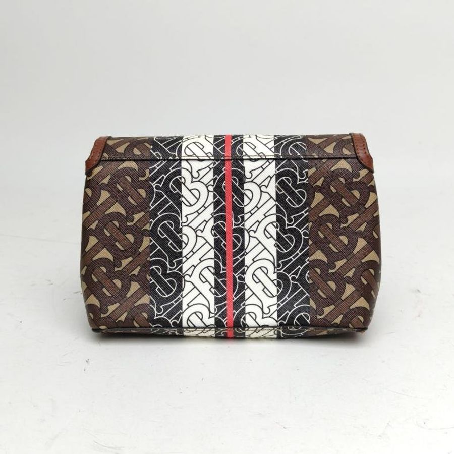 Burberry 拼色PVC金扣單肩包-2