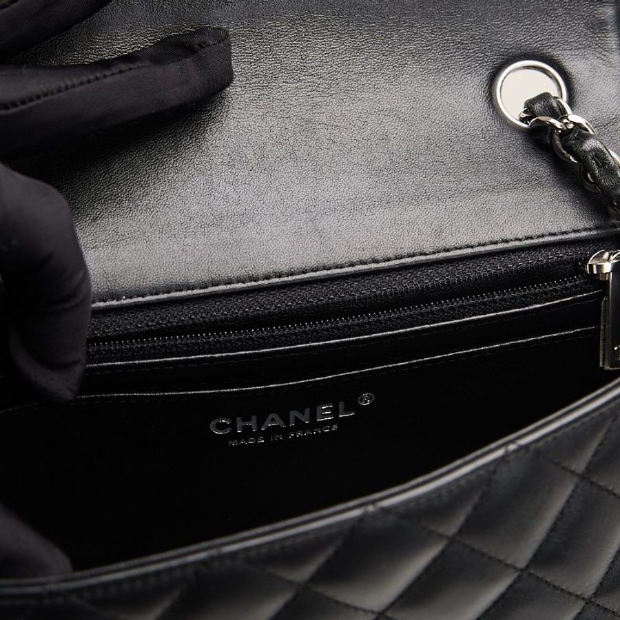 二手Chanel CF20 黑銀羊-22