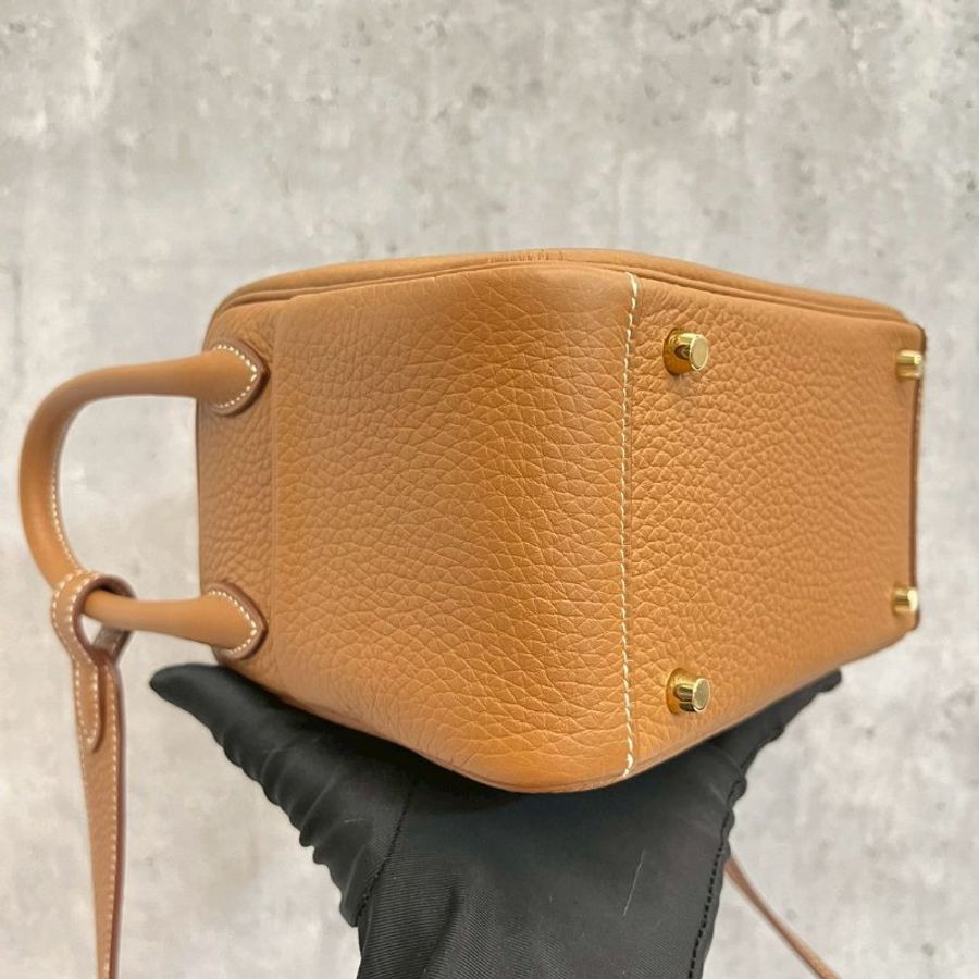 Hermes 金棕金 Mini Lindy 二代 W刻-10