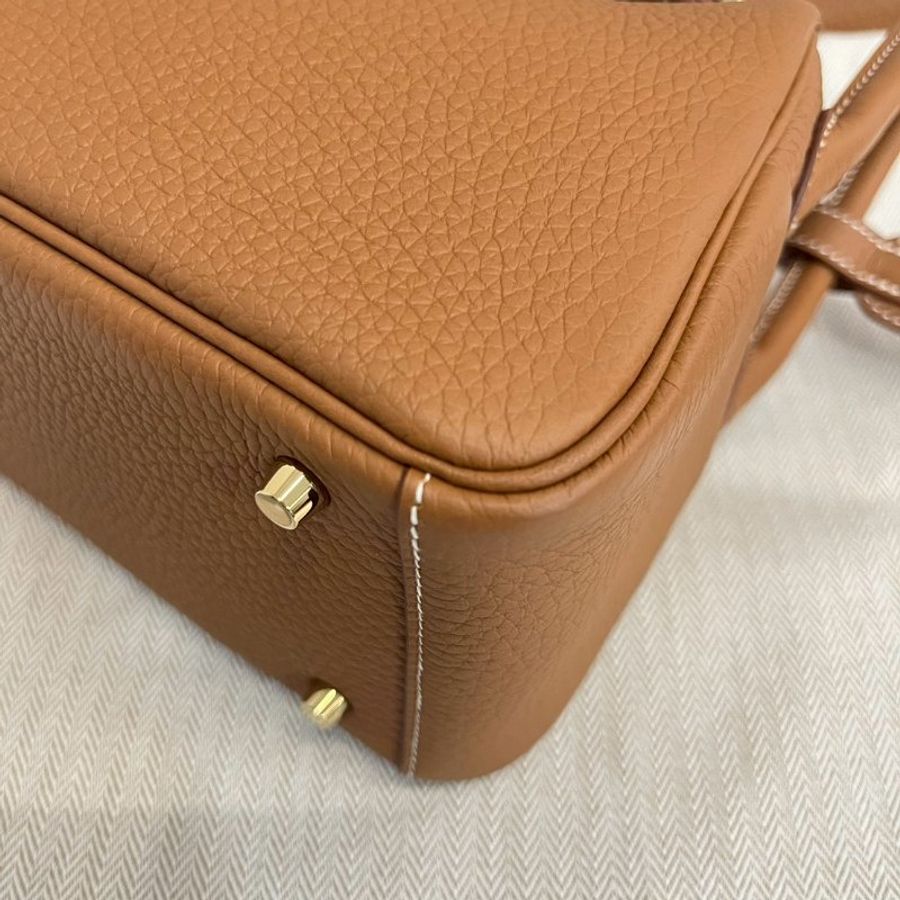 Hermes 金棕金 Mini Lindy 二代 W刻-13