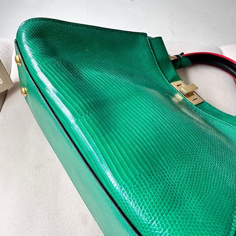 訂製款  Fendi Mini Peekaboo 特殊皮革 訂製款 撞色-14
