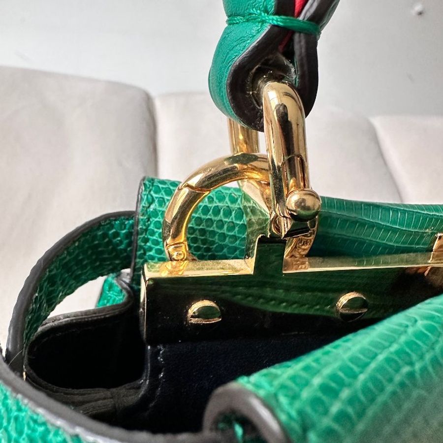 訂製款  Fendi Mini Peekaboo 特殊皮革 訂製款 撞色-22