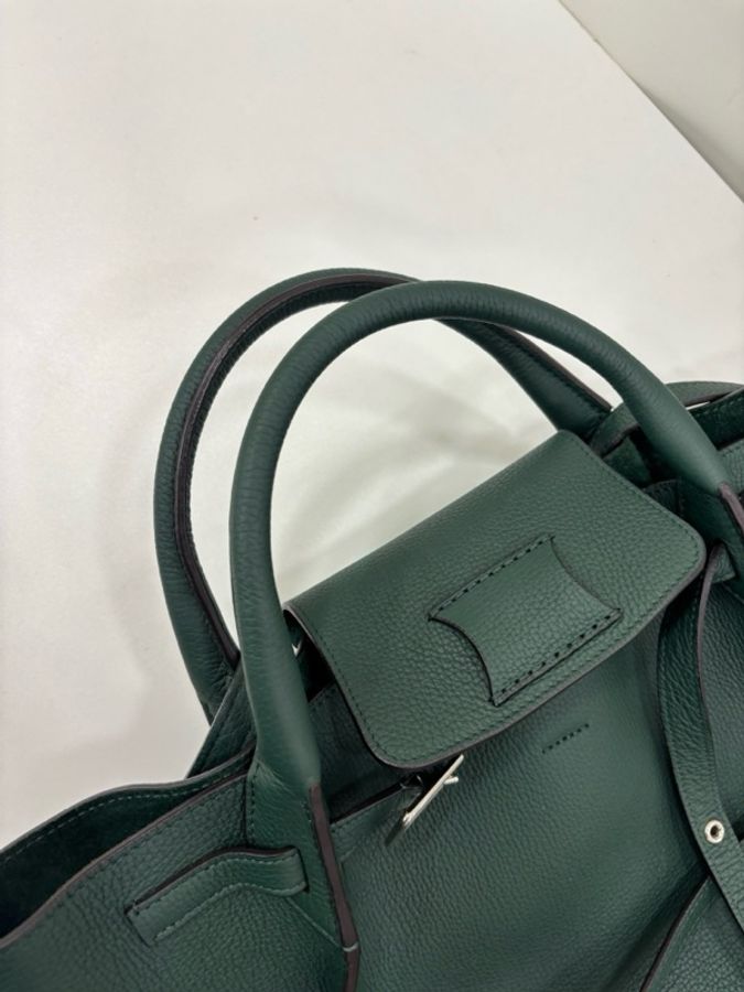 Celine big bag 綠色牛皮手提 底長24cm-8