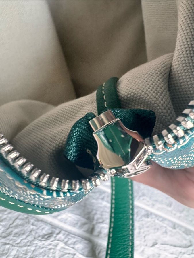 戈雅/Goyard 老花綠色子母hobo 購物-8