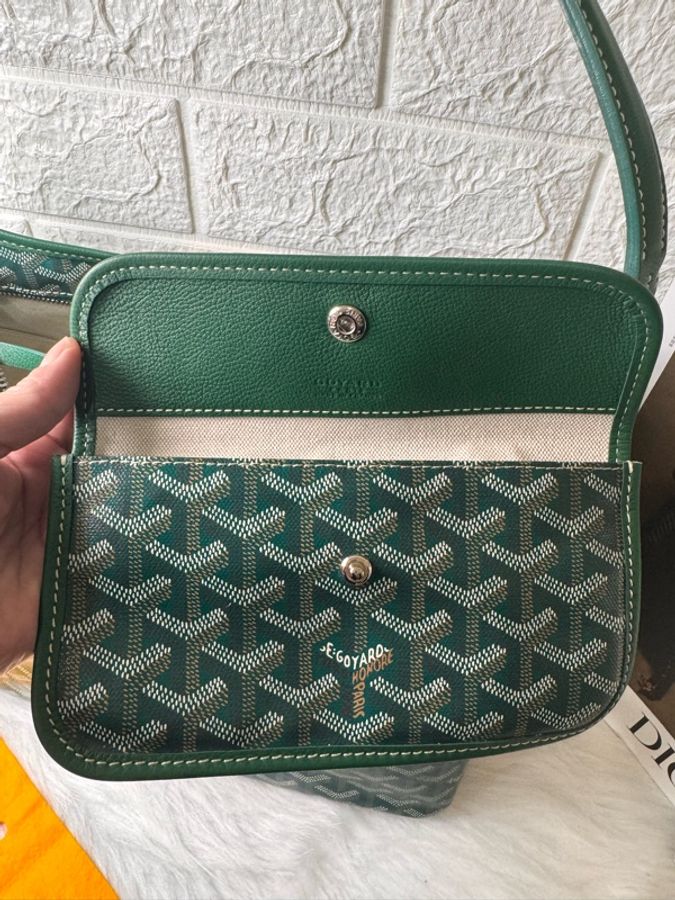 戈雅/Goyard 老花綠色子母hobo 購物-10