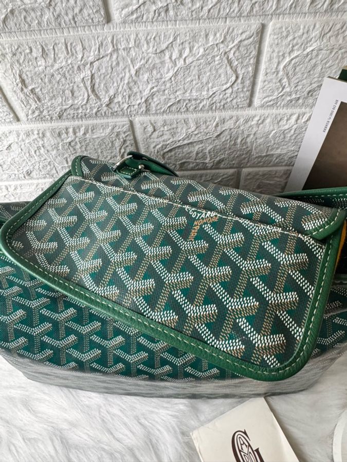 戈雅/Goyard 老花綠色子母hobo 購物-16