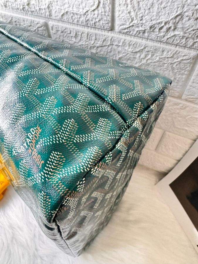 戈雅/Goyard 老花綠色子母hobo 購物-29