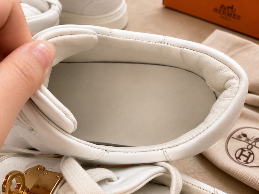 【威選精品】現貨🤍 HERMÈS 白色 Kelly Buckle 小白鞋（尺碼36m)-10