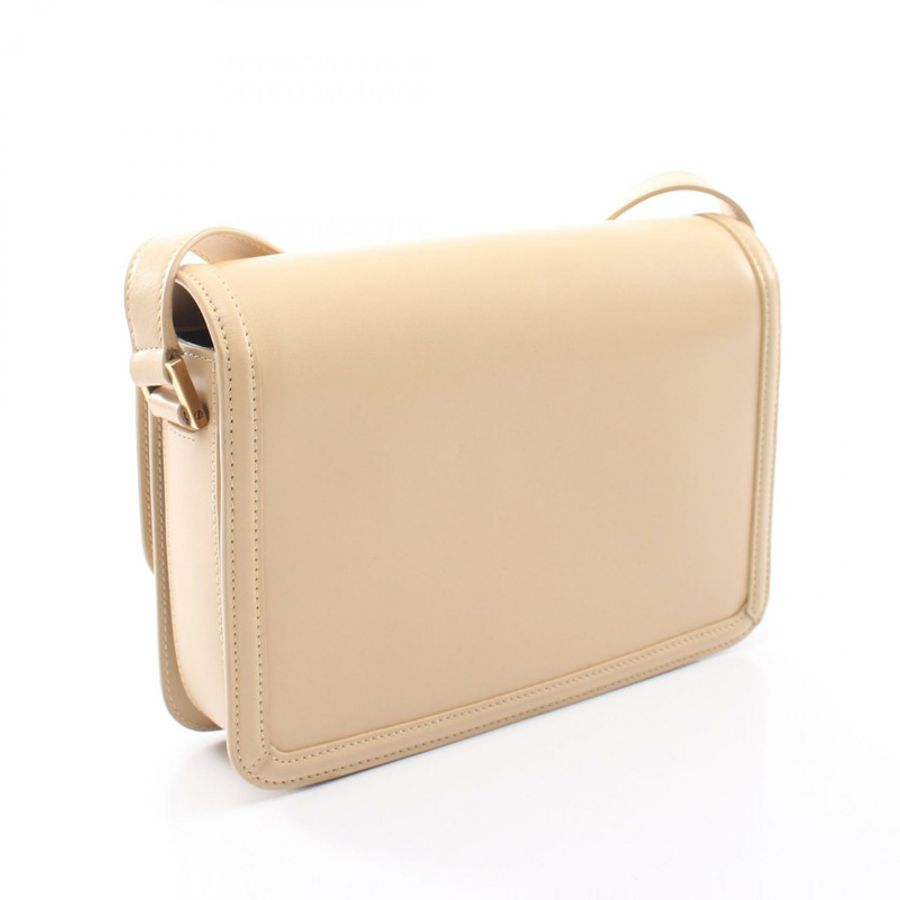 SAINT LAURENT PARIS Solferino 肩挎斜背包 634305 皮革 米色-1