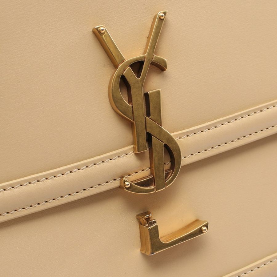 SAINT LAURENT PARIS Solferino 肩挎斜背包 634305 皮革 米色-6