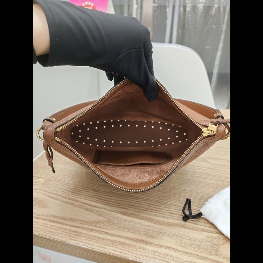 Delvaux pin swing 棕色-11