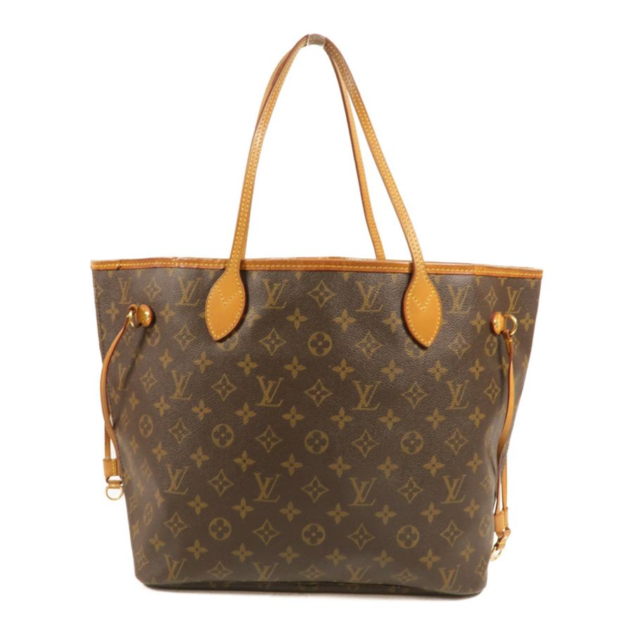 LOUIS VUITTON Monogram Neverfull MM金扣手挽袋-1