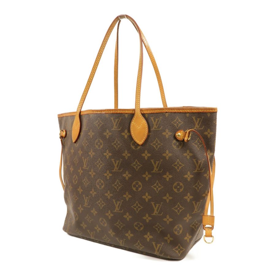 LOUIS VUITTON Monogram Neverfull MM金扣手挽袋-2