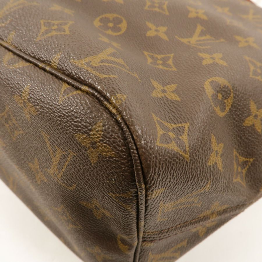 LOUIS VUITTON Monogram Neverfull MM金扣手挽袋-10