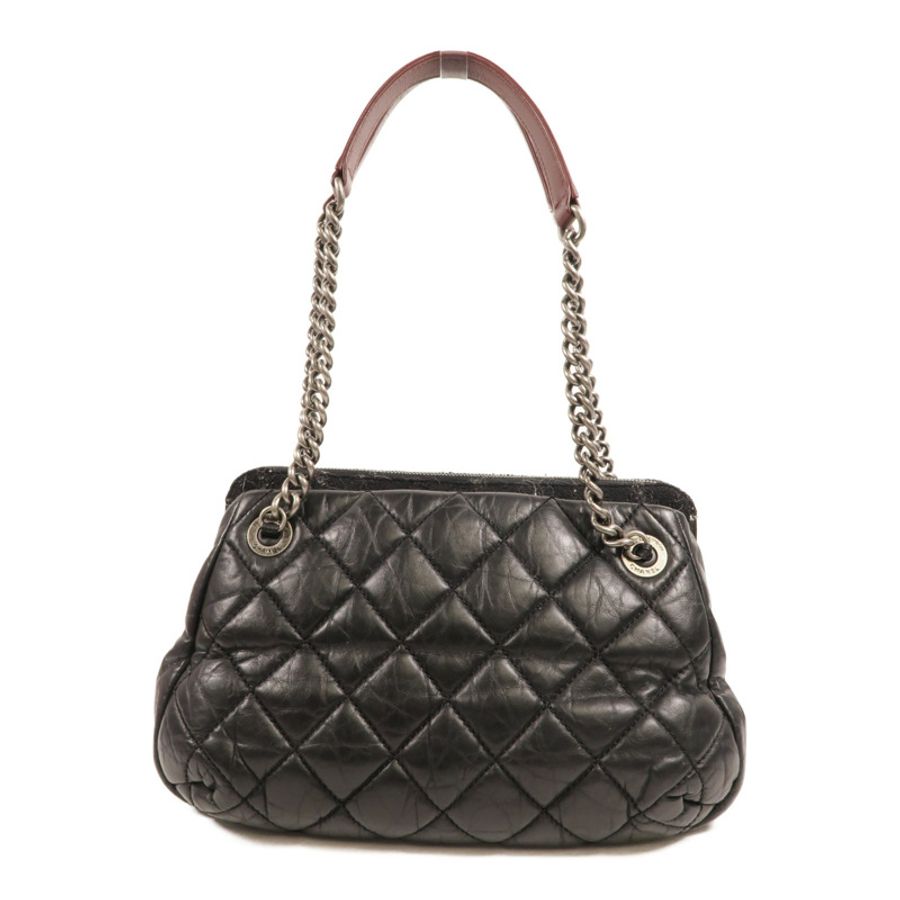 CHANEL 牛皮皮革Chain Shoulder肩背袋-1