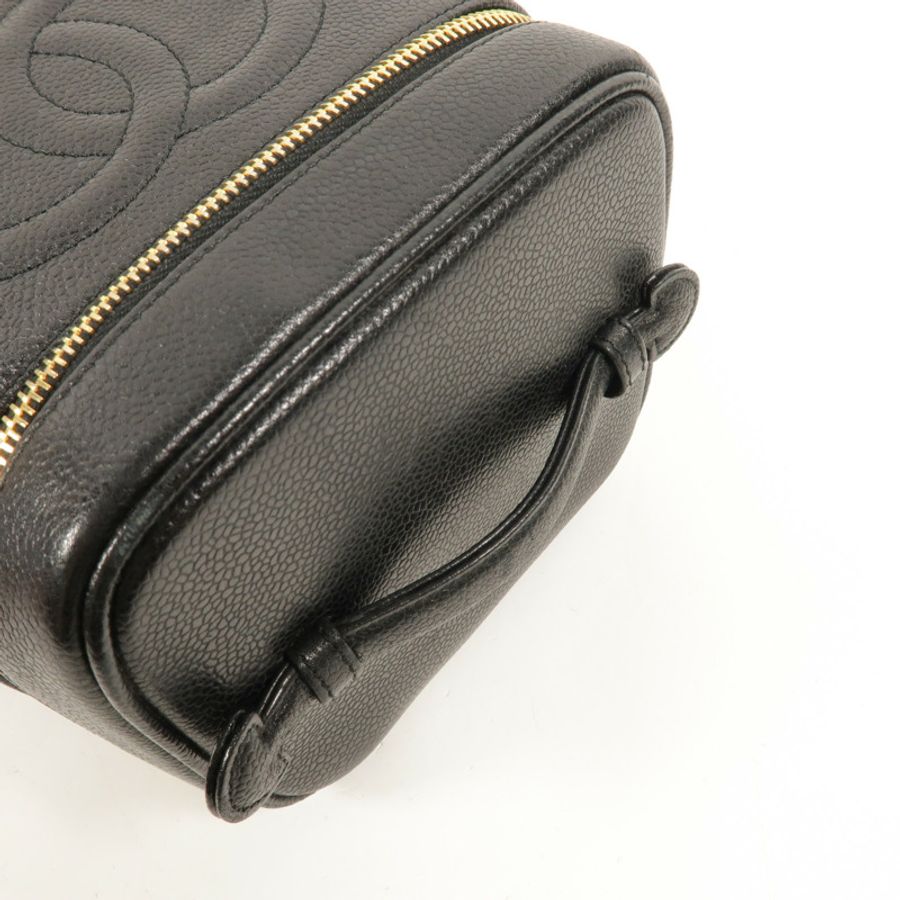CHANEL 牛皮皮革Vintage Vanity Case手挽袋-5