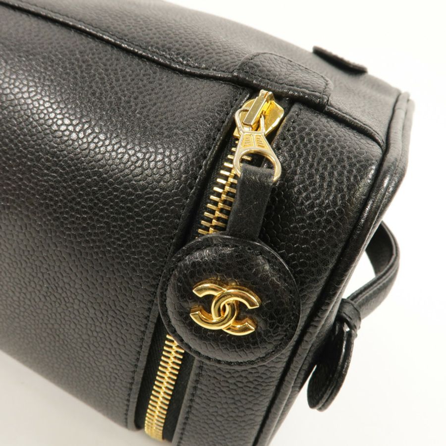 CHANEL 牛皮皮革Vintage Vanity Case手挽袋-7