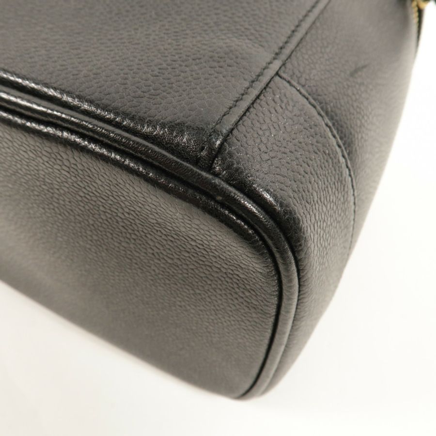 CHANEL 牛皮皮革Vintage Vanity Case手挽袋-12